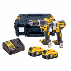 Ensemble d'outils DeWalt DCK266P2T-QW (DCD796 + DCF887); 18 V; 2x5,0 Ah accu.