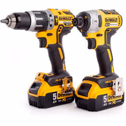 Ensemble d'outils DeWalt DCK266P2T-QW (DCD796 + DCF887); 18 V; 2x5,0 Ah accu.