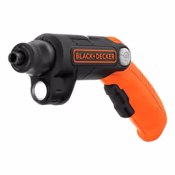 Black & Decker BDCSFL20C-QW, Tournevis électrique, Poignée de pistolet/droite, Noir, Orange, 5,5 N·m, Batterie, 3,6 V