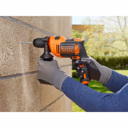 Black & Decker BEH710-QS perceuse 2800 tr/min Noir, Orange - Vue supplémentaire 6