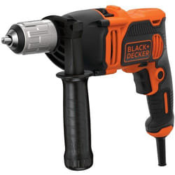 Black & Decker BEH850-QS perceuse 3100 tr/min Sans clé Noir, Orange