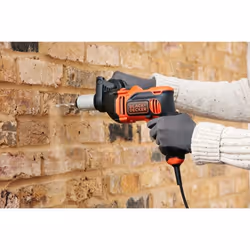 Black & Decker BEH850-QS perceuse 3100 tr/min Sans clé Noir, Orange - Vue supplémentaire 4