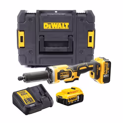 Meuleuse DeWalt DCG426P2-QW; 18 V; 2x5,0 Ah accu.