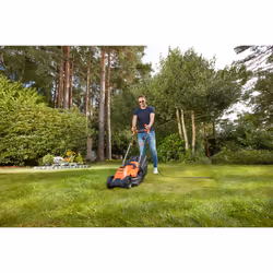 Black & Decker BEMW451BH-QS tondeuse à gazon Marcher derrière un tracteur tondeuse Secteur Noir, Orange - Vue supplémentaire 4