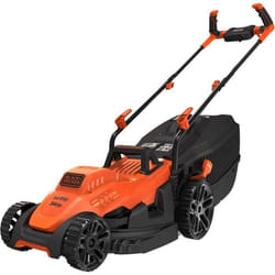 Black & Decker BLACK+DECKER BEMW461BH-QS Tondeuse à Gazon Filaire 6 Hauteurs, 1400 W, Orange, 34 cm