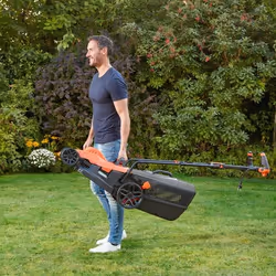Black & Decker BEMW481ES tondeuse à gazon Tondeuse à gazon poussée Secteur Orange - Vue supplémentaire 8