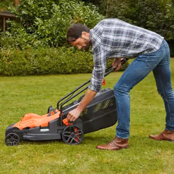 Black & Decker BEMW481ES tondeuse à gazon Tondeuse à gazon poussée Secteur Orange - Vue supplémentaire 9