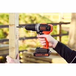 Black & Decker BCD003C2K-QW perceuse 1400 tr/min Sans clé Noir, Rouge - Vue supplémentaire 4