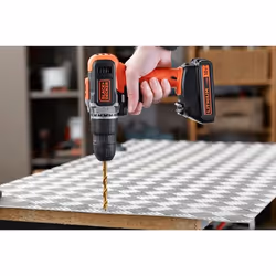 Black & Decker BCD003C2K-QW perceuse 1400 tr/min Sans clé Noir, Rouge - Vue supplémentaire 7