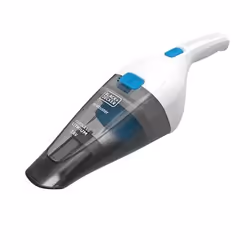 Black & Decker NVC115JL aspirateur de table Gris, Blanc Sans sac