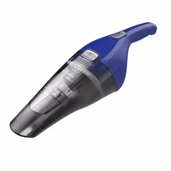 Black &amp; Decker NVC115WA, Sec, Filtrage, 630 l/min, Sans sac, Bleu, Gris, 0,385 L