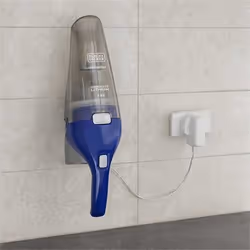 Black & Decker NVC115WA aspirateur de table Bleu, Gris Sans sac