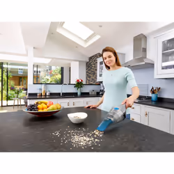 Black & Decker NVC215WA-QW aspirateur de table Bleu, Argent Sans sac - Vue supplémentaire 5