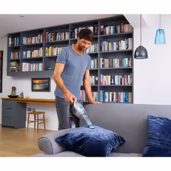 Black & Decker NVC215WA-QW aspirateur de table Bleu, Argent Sans sac - Vue supplémentaire 7