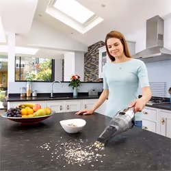 Black & Decker NVC220WC-QW aspirateur de table Chrome, Titane, Transparent Sans sac - Vue supplémentaire 3
