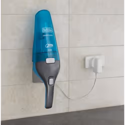 Black & Decker WDC215WA aspirateur de table Bleu, Titane Sans sac