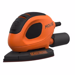 Black &amp; Decker BEW230, Ponceuse de précision, Détail, Orbital, Noir, Orange, Plastique, Caoutchouc, 11000 tr/min, 76 dB