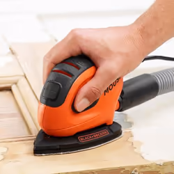 Black & Decker BEW230 Ponceuse de précision 11000 tr/min Noir, Orange 55 W