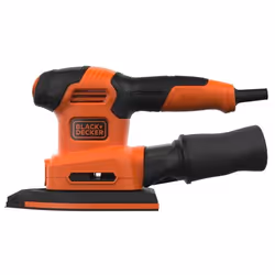 Black & Decker BEW200K Ponceuse multi usages 12000 tr/min Noir, Orange