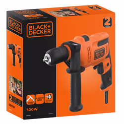 Black & Decker BEH200-QS perceuse 2900 tr/min Noir, Orange - Vue supplémentaire 8