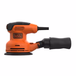 Black & Decker BEW210 Ponceuse orbitale 14000 tr/min Noir, Orange