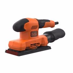 Black & Decker BEW220 Ponceuse orbitale 14000 tr/min Noir, Orange