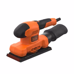 Black & Decker BEW220 Ponceuse orbitale 14000 tr/min Noir, Orange