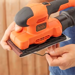 Black & Decker BEW220 Ponceuse orbitale 14000 tr/min Noir, Orange - Vue supplémentaire 4