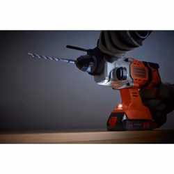 Black & Decker BCD900B-XJ perceuse 1880 tr/min SDS Plus Noir, Orange - Vue supplémentaire 10