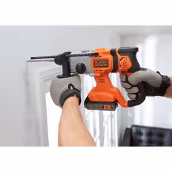 Black & Decker BCD900B-XJ perceuse 1880 tr/min SDS Plus Noir, Orange - Vue supplémentaire 6