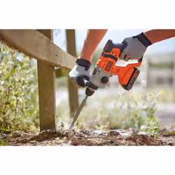 Black & Decker BCD900B-XJ perceuse 1880 tr/min SDS Plus Noir, Orange - Vue supplémentaire 8