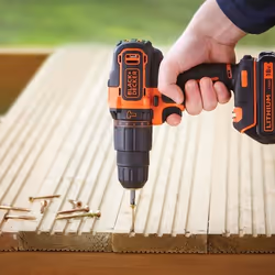 Black & Decker BDCHD18S1KA 1400 tr/min Noir, Orange