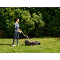 Black & Decker BEMW351-QS tondeuse à gazon Marcher derrière un tracteur tondeuse Noir, Orange - Vue supplémentaire 5