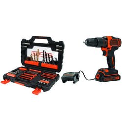 Perceuse à percussion Black&Decker BDCHD18S1A-QW; 18 V; 1x1,5 Ah accu. + 104 Accessoires