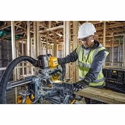 Scie à onglets composés DeWalt DCS727T2-QW; 54 V; 2x6,0 Ah accu.
