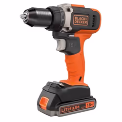Black & Decker BCD002ME2K perceuse 1400 tr/min Sans clé 1,25 kg Noir, Orange