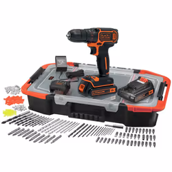 Black &amp; Decker BDCDC18BAST, Perceuse à poignée pistolet, 650 tr/min, 2,5 cm, 1 cm, 15 N·m, 28 N·m