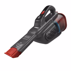 Black & Decker BHHV315J-QW, Sec, Filtrage, Sans sac, Noir, Rouge, 0,7 L, Batterie