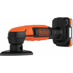 Black&decker - Ponceuse de détail sans fil - 12 v - 1,5 Ah - Plateau triangulaire 89mm - 1 batterie - 1 abrasif maille black+decker BDCDS12S1-QW