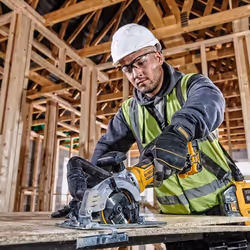 DeWALT DCS571P2 scie circulaire portative 11,5 cm Jaune 4500 tr/min - Vue supplémentaire 4