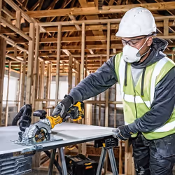 DeWALT DCS571P2 scie circulaire portative 11,5 cm Jaune 4500 tr/min - Vue supplémentaire 5