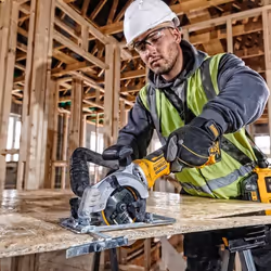 DeWALT DCS571NT-XJ scie circulaire portative 11,5 cm Jaune 4500 tr/min - Vue supplémentaire 4