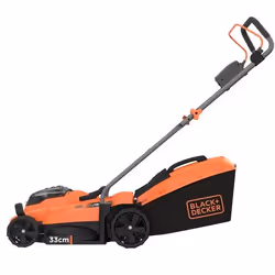 Black & Decker BCMW33184L2 Tondeuse à gazon poussée Batterie Noir, Orange - Vue supplémentaire 2