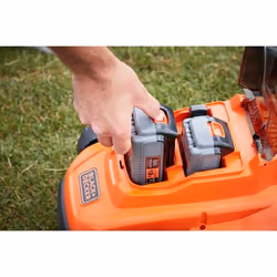 Black & Decker BCMW33184L2 tondeuse à gazon Tondeuse à gazon poussée Batterie Noir, Orange