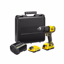 Perceuse Stanley SFMCD710C2K-QW; 18 V; 2x1,5 Ah accu.