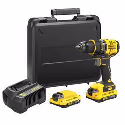 Perceuse Stanley SFMCD720D2K-QW; 18 V; 2x2,0 Ah accu.