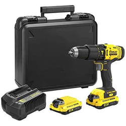 Perceuse à percussion sans fil Stanley SFMCD711C2K-QW; 18 V; 2x1,5 Ah accu.