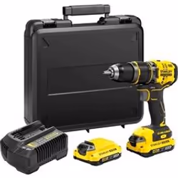 Perceuse à percussion sans fil Stanley SFMCD715M2K-QW; 18 V; 2x4,0 Ah accu.