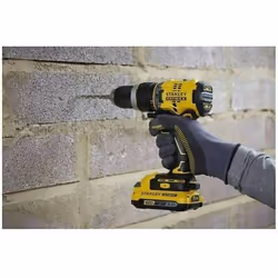 Perceuse à percussion sans fil Stanley SFMCD721D2K-QW; 18 V; 2x2,0 Ah accu. - Vue supplémentaire 8