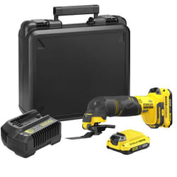 Outil Multi-fonction Stanley SFMCE500D2K-QW; 18 V; 2x2,0 Ah accu.
